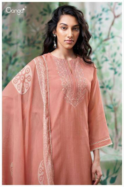 Ganga diyana 3653 Dress material wholesale market